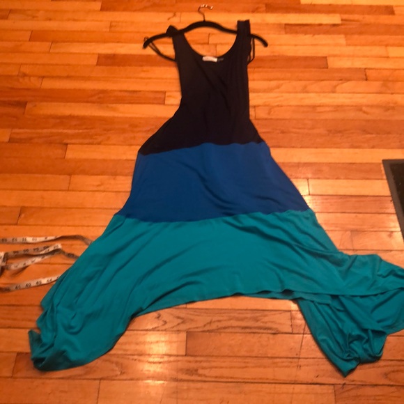 Stunning CALVIN KLEIN ASYMMETRICAL SUMMER DRESS - Picture 5 of 7